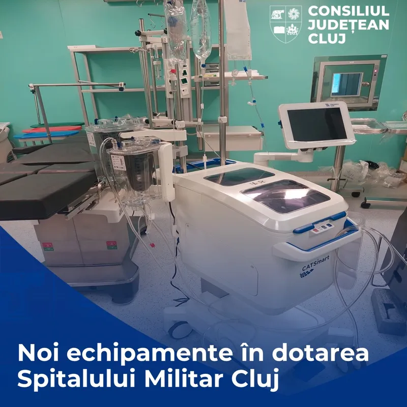 Noi echipamente medicale în dotarea Spitalului Militar, finanțate de Consiliul Județean Cluj