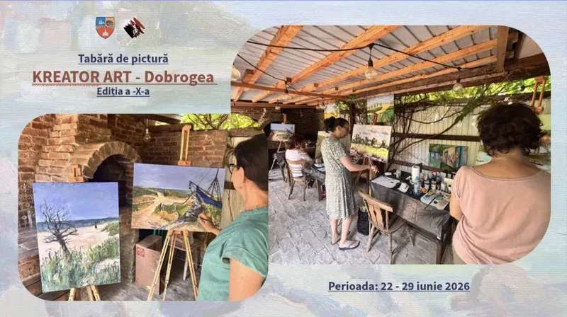 KREATOR ART – Dobrogea: tabără de pictură la Tuzla, 22–29 iunie