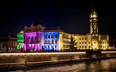 Clădirea Primăriei a fost iluminiată cu ocazia Zilei internaționale a  bolilor rare