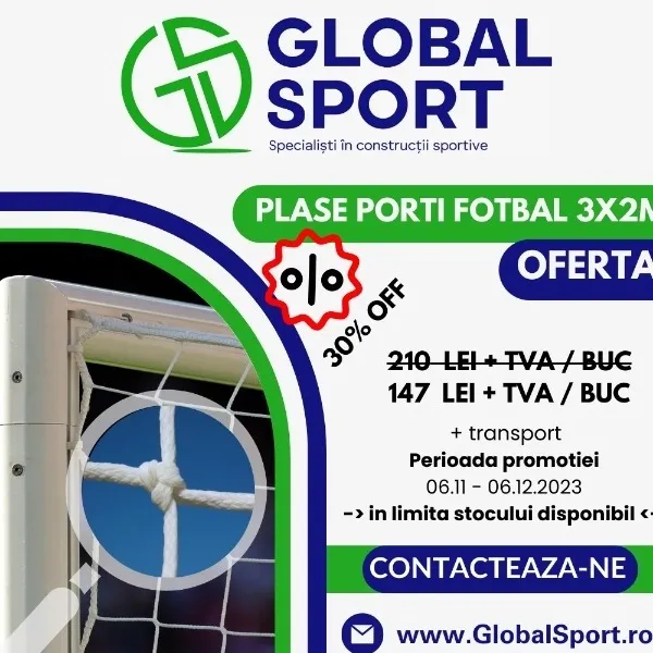 Plase porți fotbal 3x2 M
