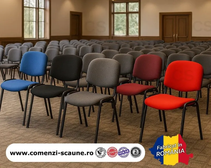 Scaune de conferință Felicia în diverse culori – fabricate în România