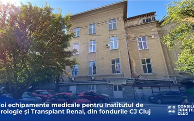 Noi echipamente medicale pentru Institutul de Urologie și Transplant Renal, din fondurile Consiliului Județean Cluj