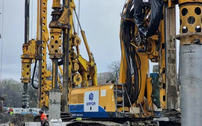 Aproape 1.100 de piloți au fost forați până acum la pasajele  subterane din Piața Gojdu