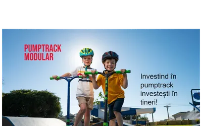 Rezervă din timp o pista modulara - PUMPTRACK!