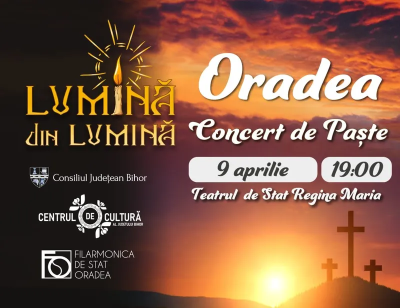 Se pot face rezervări pentru  Concertul de Paște din Oradea ,,Lumină din lumină”