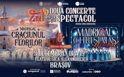 Corul Național de Cameră Madrigal în turneul național „Madrigal de Crăciun” — decembrie 2026