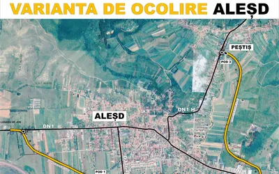 Stadiul lucrărilor la Centura Aleșd a ajuns la 36%