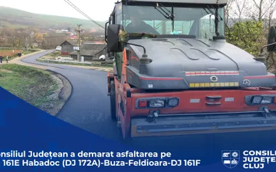 Consiliul Județean a demarat asfaltarea pe DJ 161E Habadoc (DJ 172A) – Buza – Feldioara – DJ 161F