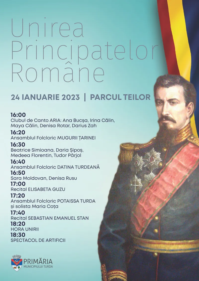 Program Unirea Principatelor Române  24 ianuarie Turda