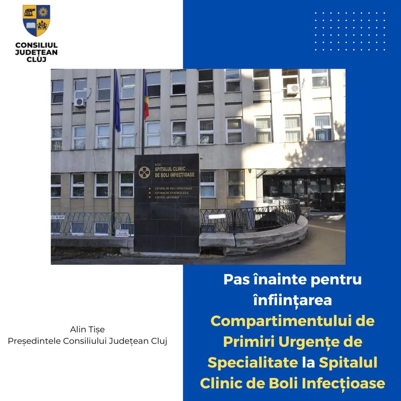 Pas înainte pentru înființarea Compartimentului de Primiri Urgenţe de Specialitate la Spitalul Clinic de Boli Infecţioase