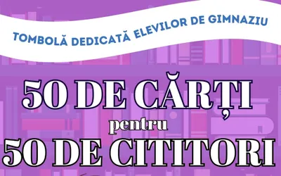 “50 de cărți pentru 50 de cititori” - Tombolă de Ziua Internațională a Cărților