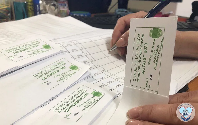 Începe distribuirea tichetelor de călătorie gratuite - destinate persoanelor cu dizabilități