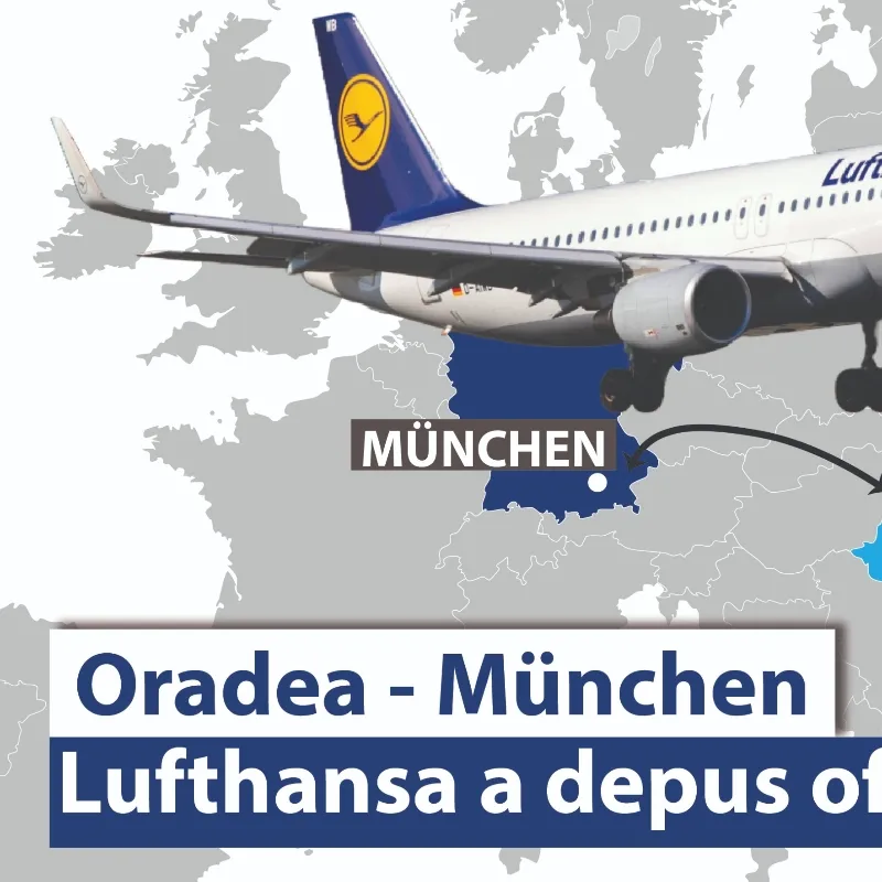 Lufthansa a depus o ofertă pentru zborurile Oradea – München