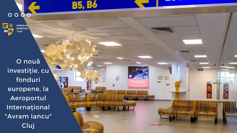 O nouă investiție, cu fonduri europene, la Aeroportul Internațional ”Avram Iancu” Cluj