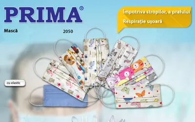 Cele mai vandute produse ale perioadei - PRIMA Masti de Bumbac!