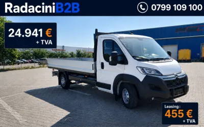 CITROËN JUMPER Platformă Cabină Simplă 35+ L4 – 2.2 Diesel, 140 CP