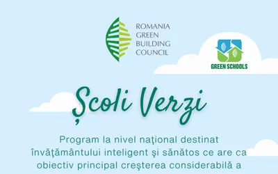 Bucureşti, Iaşi şi Cluj Napoca, în topul oraşelor din România privind certificarea Şcolilor Verzi
