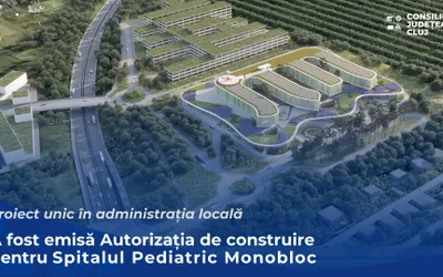 Consiliul Județean Cluj construiește noul spital de copii în sistem monobloc