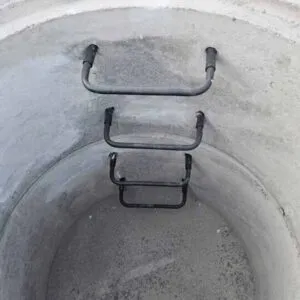 Treapta metalica acces prefabricate beton