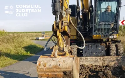 Consiliul Județean desfășoară lucrări de întreținere pe drumul județean 103G, pe 45,6 km