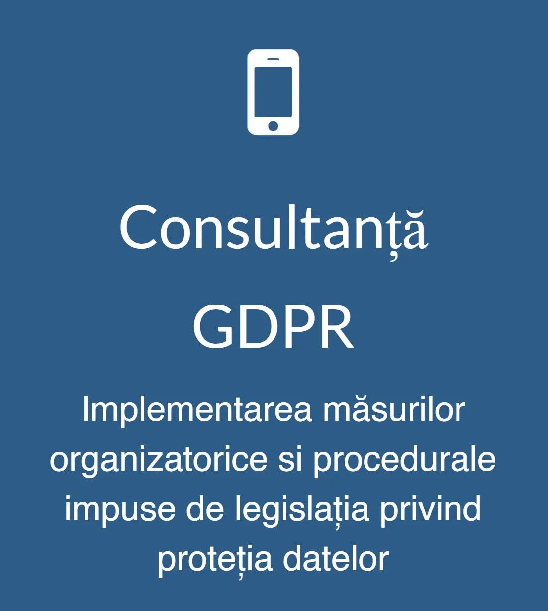 Consultanță GDPR