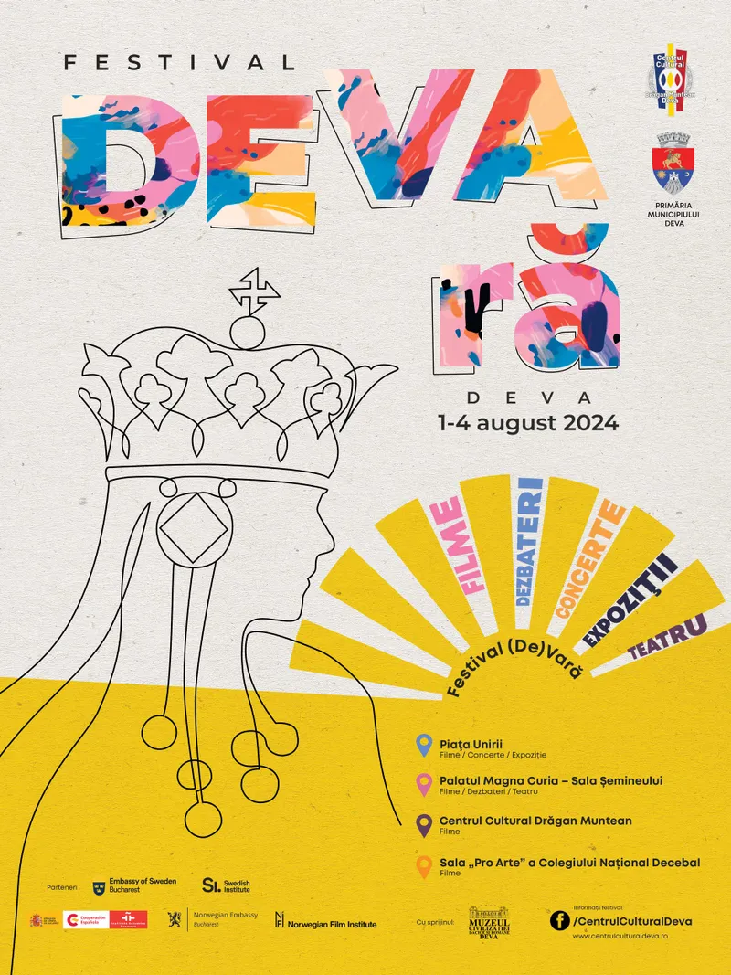 Festivalul „DEVAră” – filme, concerte, prelegeri și expoziții în perioada 1-4 august 2024 la Deva