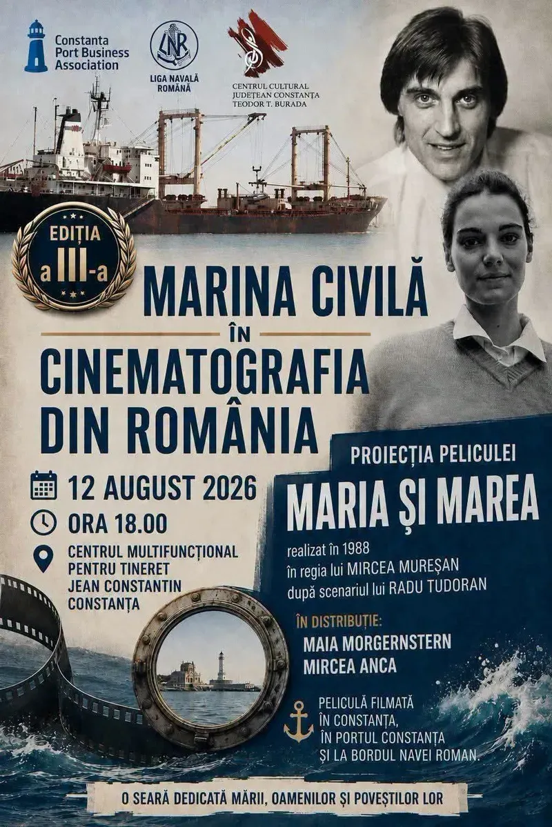 Proiecție specială „Maria și marea” cu Maia Morgenstern la Centrul Multifuncțional „Jean Constantin”