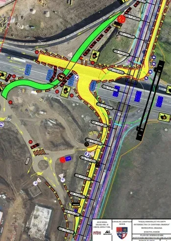 Restricții de circulație pentru lucrările la pasajul denivelat de pe DN 79, la intersecția cu Centura Oradea