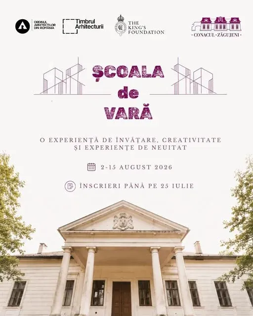 Școala de Vară „Conacul Zăgujeni – Patrimoniu în Detaliu” (2–15 august 2026) — înscrieri până pe 26 iulie