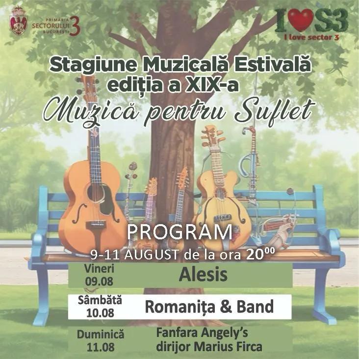 Setează-ți memento pentru „Stagiunea muzicală estivală”!  Concertele au loc de la ora 20.00