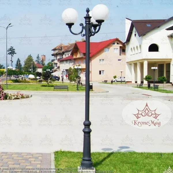Stalp de Iluminat Metalic pentru Parcuri VILLA-3