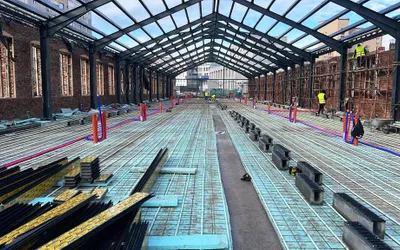 Avansează lucrările la Piața Cetate: primul corp, realizat în  proporție de 65%