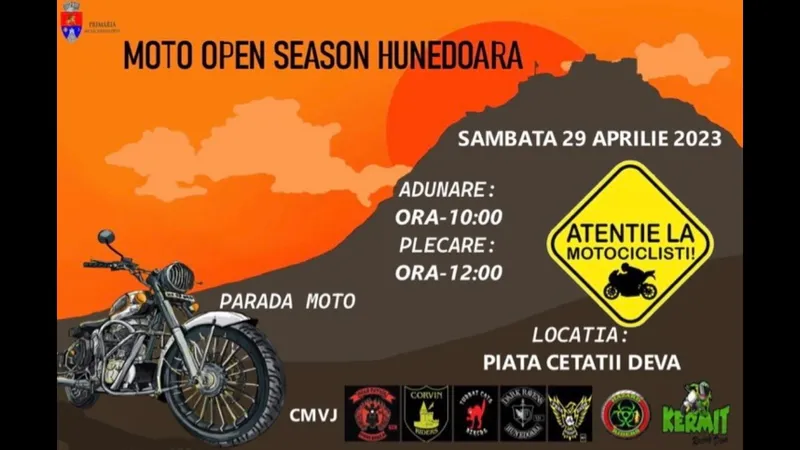 Parada motocicliștilor la Deva