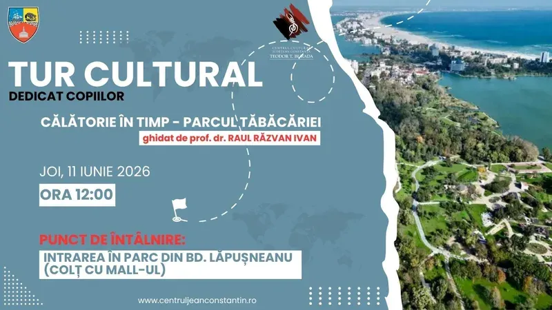 Tur cultural „Călătorie în timp: Parcul Tăbăcăriei” — 11 iunie 2026, ora 12:00