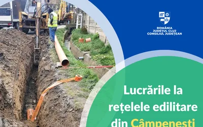 Lucrările la rețelele edilitare din Câmpenești și Sub Coastă înaintează în ritm alert