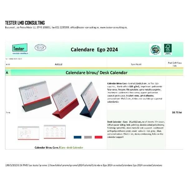 Calendare 2024