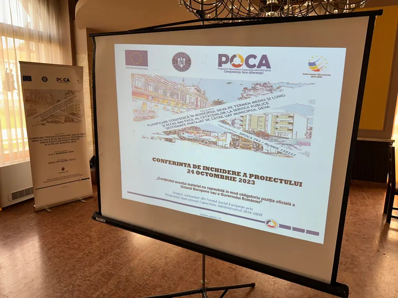 Conferința de încheiere a proiectului ,,Planificare strategică în municipiul Deva