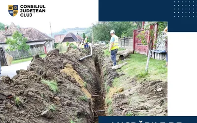 Lucrările de extindere a rețelei de apă în comuna Cătina înregistrează un progres de peste 75%