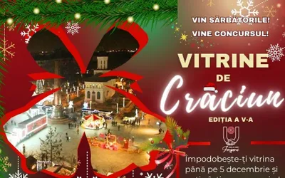Primarul Misăilă invită toți agenții economici din focșani să se înscrie la  concursul ”Vitrine de Crăciun”