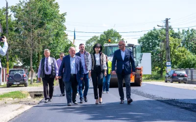 Covor asfaltic nou pe drumul județean Vorona – Joldești