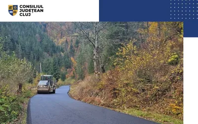 Consiliul Județean a demarat lucrări de asfaltare pe lotul 2 al drumului județean DJ 107T Mărișel – Măguri Răcătău
