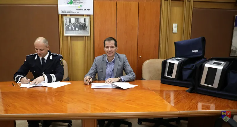 Am dotat Inspectoratul de Poliție Județean cu 2 aparate pentru depistarea  consumului de droguri!