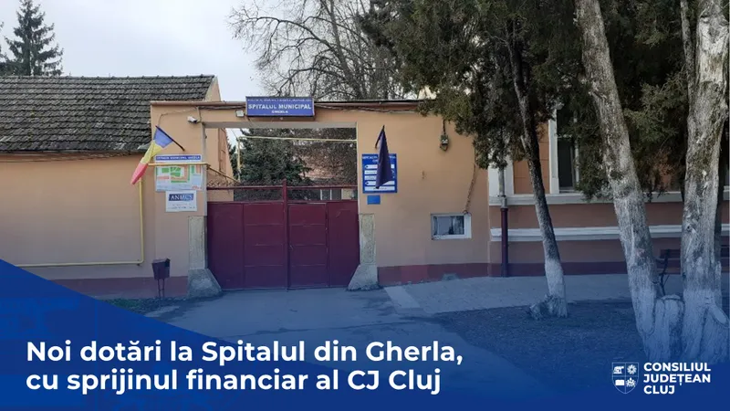 Noi dotări la Spitalul din Gherla, cu sprijinul financiar al Consiliului Județean Cluj