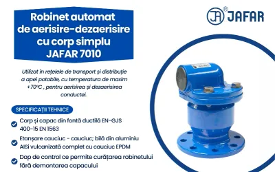 Robinet automat de aerisire-dezaerisire cu corp simplu JAFAR 7010