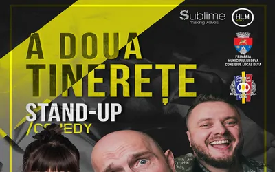 Stand-Up Comedy cu Bordea, Cortea și Teodora Nedelcu –  A DOUA TINEREȚE