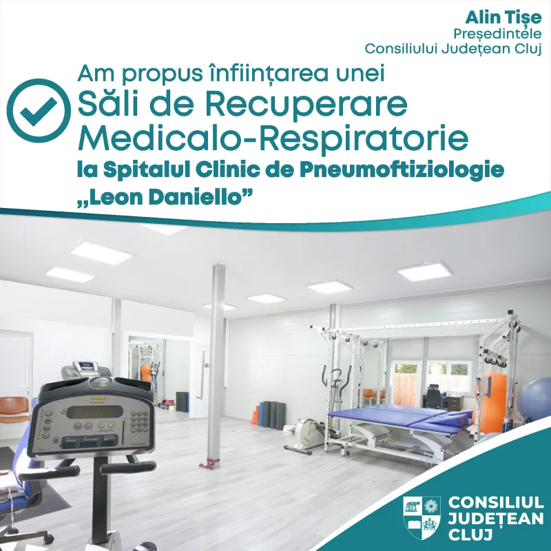 Sală de Recuperare Medicală-Respiratorie la Spitalul de Pneumoftiziologie „Leon Daniello”