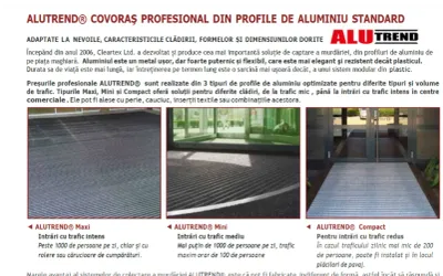 NOU SISTEM MODULAR DE PREȘURI PROFESIONALE PENTRU RETINEREA MURDĂRIEI