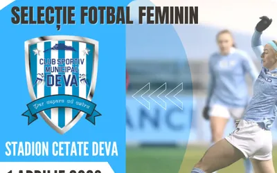 Selecție pentru fotbal feminin profesionist la Deva!