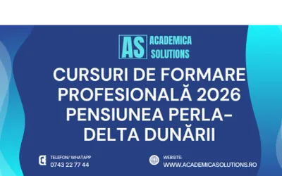 CURSURI DE FORMARE PROFESIONALĂ LA PENSIUNEA PERLA-SULINA
