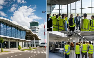 Tur al Aeroportului Internațional Maramureș înaintea ședinței Consiliului Județean — marți, 14 iulie